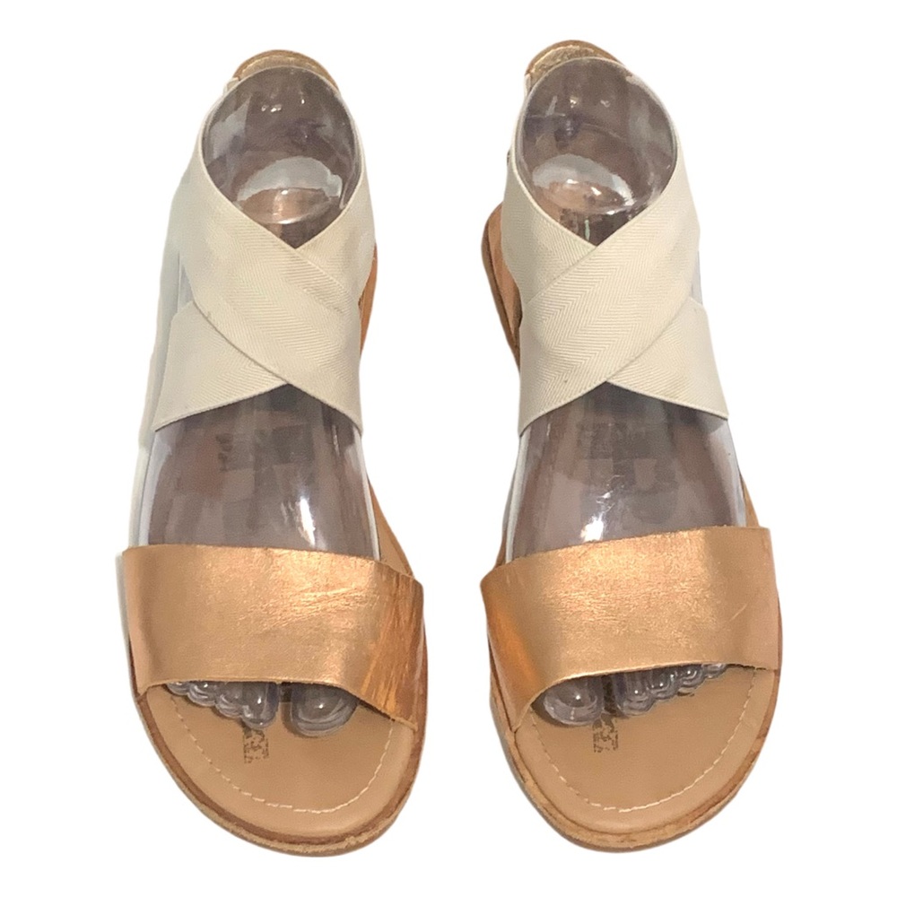 Sorel Women's Sandals in Gold and Cream - Picture 3 of 10